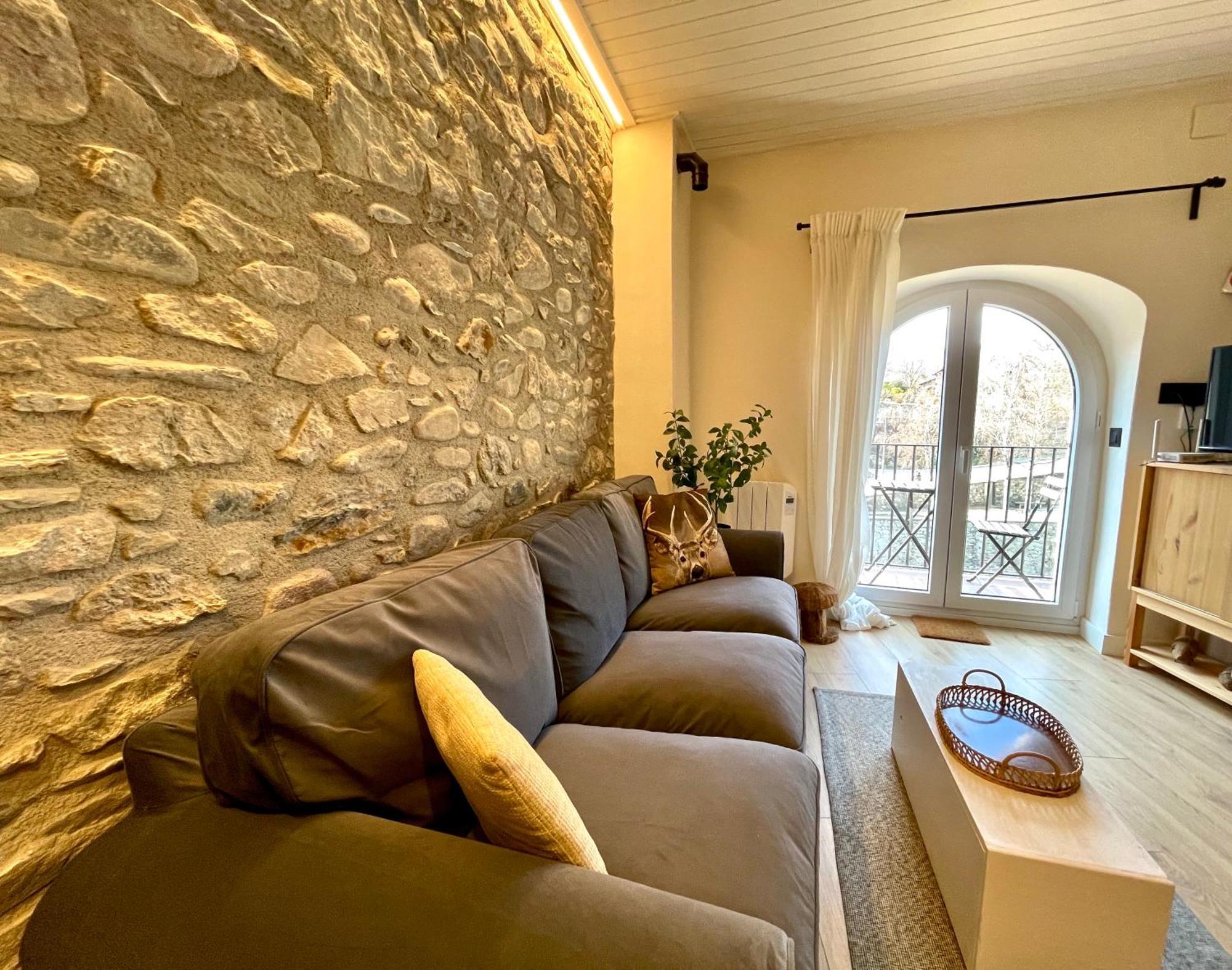 Apartamento Colgante Al Rio Con Vistas Al Puente Camprodon Eksteriør billede